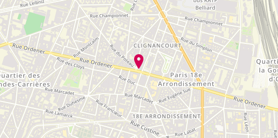Plan de CEPEL Erhan, 2 Bis Rue du Poteau, 75018 Paris