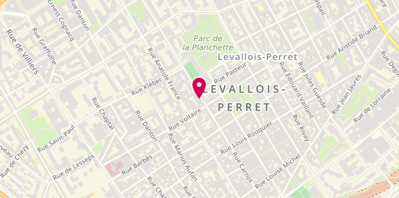 Plan de RODRIGUÉS Isabelle, 77 Rue Carnot, 92300 Levallois-Perret