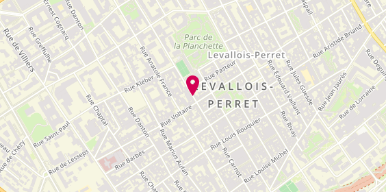 Plan de BOCCARA Leslie, 64 Rue Carnot, 92300 Levallois-Perret
