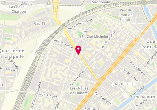 Plan de DANHACHE MAYA LINE, 233 Rue de Crimée, 75019 Paris