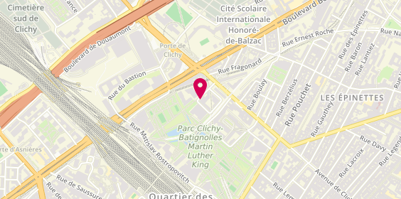 Plan de KAMGUEN TUEBOU Inès Salomé, 7 Rue Gilbert Cesbron, 75017 Paris