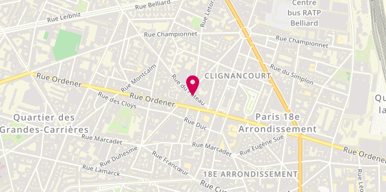 Plan de BENSALEM Redha, 11 Rue du Poteau, 75018 Paris