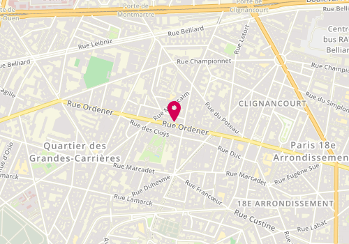 Plan de VU Van Tuan Yoann Luc, 118 Rue Ordener, 75018 Paris