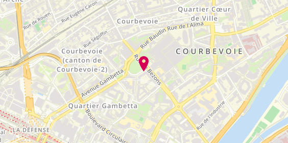 Plan de CHAUVIERE Jean Yves, 5 Place Charras, 92400 Courbevoie