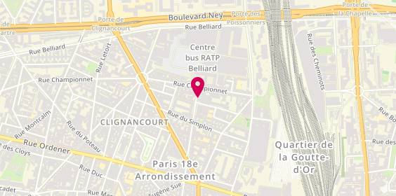 Plan de PHAM Minh, 138 Rue de Clignancourt, 75018 Paris