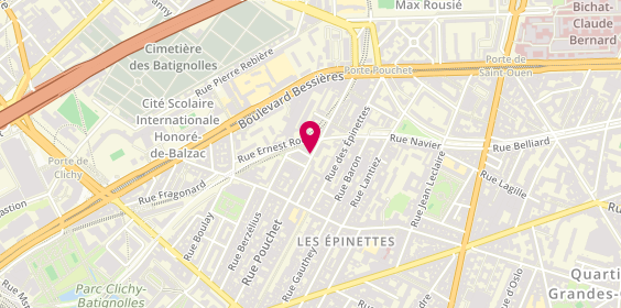 Plan de NAMER Jenny, 69 Rue Pouchet, 75017 Paris