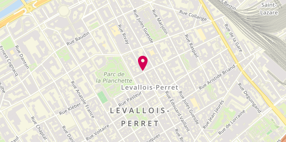 Plan de SMADJA Lucie Nathalie, 25 Rue Rivay, 92300 Levallois-Perret