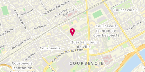 Plan de BUREL Delphine, 36 Rue Jean Pierre Timbaud, 92400 Courbevoie