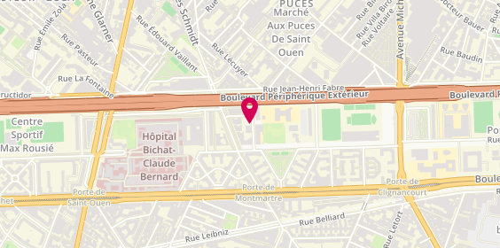 Plan de MANSAR Bahya, 9 Rue Maurice Grimaud, 75018 Paris