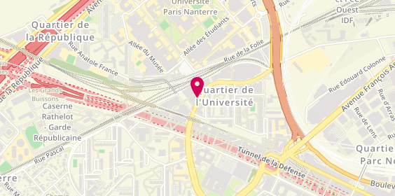 Plan de CAUET Catherine, 187 Boulevard des Provinces Francaises, 92000 Nanterre