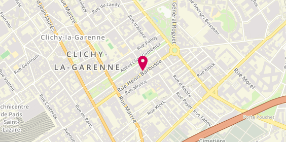 Plan de ASFOR Nora, 121 Rue Henri Barbusse, 92110 Clichy