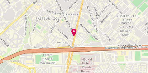 Plan de STERPELLONE Juliette, 132 Avenue Gabriel Peri, 93400 Saint-Ouen-sur-Seine