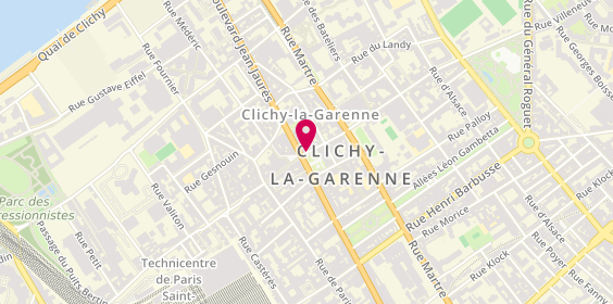 Plan de LAZAREVIC Stéphanie, 1 Rue Villeneuve, 92110 Clichy
