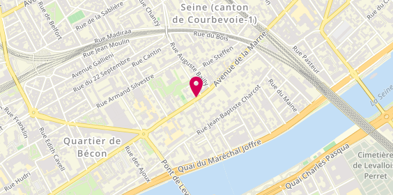 Plan de BENAMRAN Laurent, 333 Boulevard Saint Denis, 92400 Courbevoie
