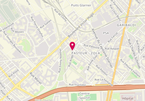 Plan de YAKIMOVA Aleksandra, 26 Rue Arago, 93400 Saint-Ouen-sur-Seine