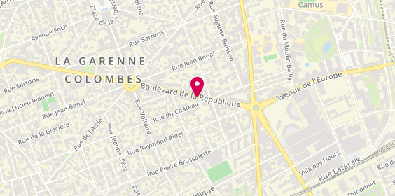 Plan de Vakili Roudabeh, 11 Bis Boulevard de la Republique, 92250 La Garenne-Colombes