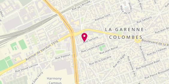 Plan de SITBON Marie Céline, 89 Rue Sartoris, 92250 La Garenne-Colombes