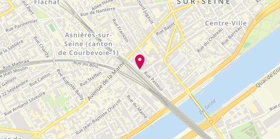 Plan de BAUER Andreas, 2 Rue Denis Papin, 92600 Asnières-sur-Seine