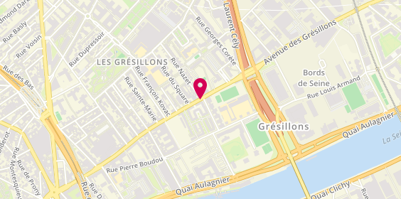 Plan de OUROUI OURIAGHLI Selma, 92 Bis Avenue des Gresillons, 92600 Asnières-sur-Seine