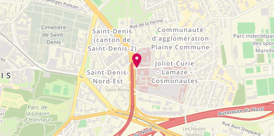 Plan de KOUADIO Oussou, 2 Rue du Dr Delafontaine, 93205 Saint-Denis