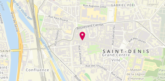 Plan de MONSALLIER Marie Anne, 83 Rue de la République, 93200 Saint-Denis