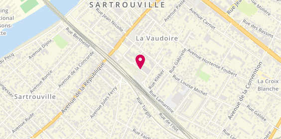Plan de DAVID Laura, 27 Rue Lamartine, 78500 Sartrouville