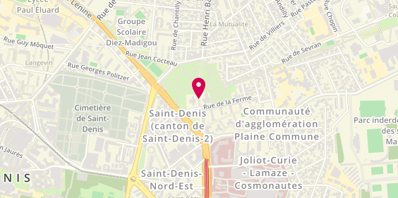 Plan de BUVAL Sylvie, 14 Rue Henri Barbusse, 93200 Saint-Denis