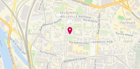 Plan de COMBOURG Marine, 40 Rue Auguste Poullain, 93200 Saint-Denis