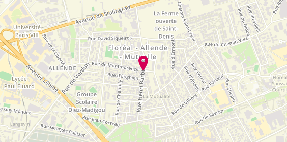 Plan de FELLOUS LUSTMAN Françoise, 80 Rue Henri Barbusse, 93200 Saint-Denis