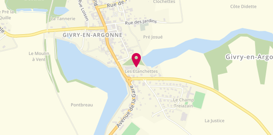 Plan de DEMART Dorota, 6 Rue des Etanchettes, 51330 Givry-en-Argonne