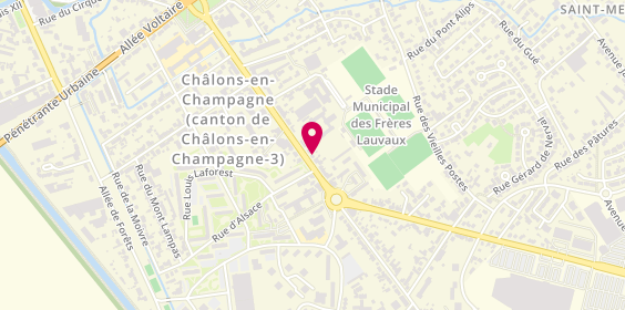 Plan de TICU Alexandra, 51 Avenue du Général Charles de Gaulle, 51000 Châlons-en-Champagne