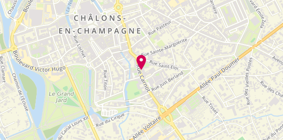 Plan de BOCQUET SEBBAG Anne Marie, 15 Rue Carnot, 51000 Châlons-en-Champagne