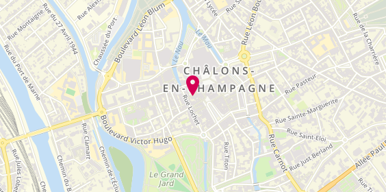 Plan de MONCEAUX Bénédicte, 5 Rue Gobet Boisselle, 51000 Châlons-en-Champagne
