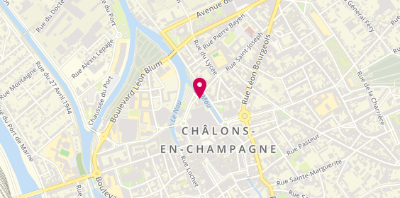 Plan de SAHIOUNI Sophie, 9 Quai Barbat, 51000 Châlons-en-Champagne