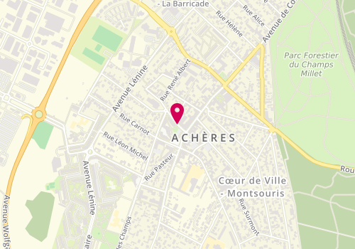 Plan de SENHADJ Célia, 2 Rue des Coffinieres, 78260 Achères