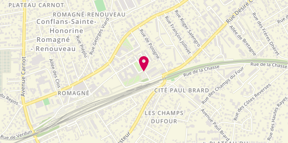 Plan de MONTGOMERY Maureen, 1 Rue Charles Bourseul, 78700 Conflans-Sainte-Honorine