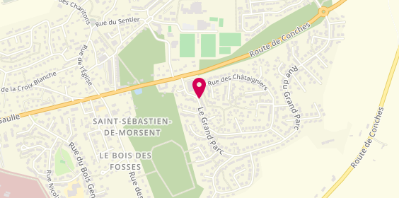 Plan de DEVOLDERE Gauthier, 151 Rue du Grand parc, 27180 Saint-Sébastien-de-Morsent