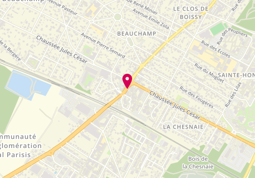 Plan de PITON PANNETTI Catherine, 16 Avenue de la Gare, 95250 Beauchamp