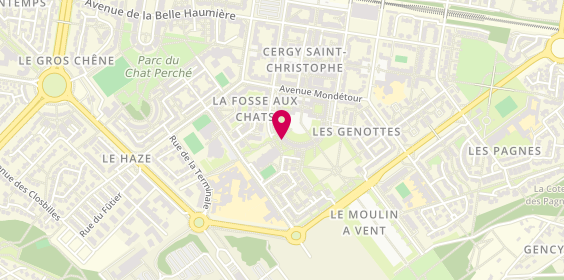 Plan de VAN DAELE Antoine, 15 Place des Colonnes, 95800 Cergy