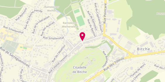 Plan de BOUHELIER Rachel, 37 Rue Saint Augustin, 57230 Bitche