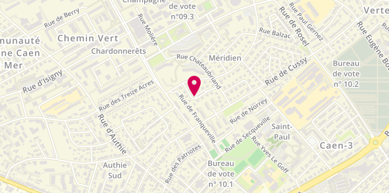 Plan de GHITA Cristian, 10 Rue Alexandre Dumas, 14000 Caen