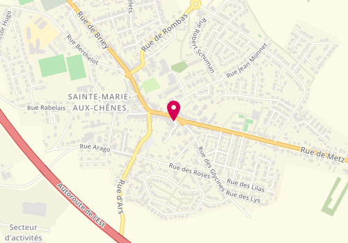 Plan de DRUAUX Eddy, 25 Rue Gambetta, 57118 Sainte-Marie-aux-Chênes