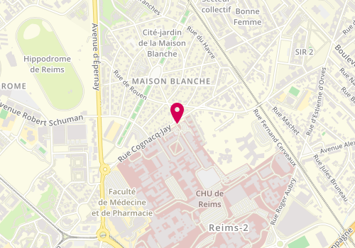 Plan de RABHI Clémence, 45 Rue Cognacq Jay, 51092 Reims