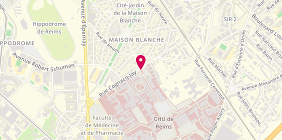 Plan de GROBLI Eugénie, 45 Rue Cognacq Jay, 51092 Reims