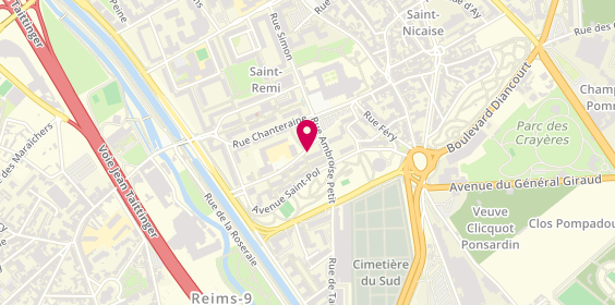 Plan de COFFINET Rudy, 5 Rue Tournebonneau, 51100 Reims