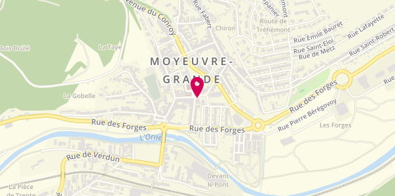 Plan de DJEROUD-OUMEDDOUR Sandra, 16 Rue Grammont, 57250 Moyeuvre-Grande