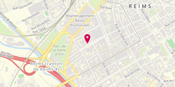 Plan de DORANGEON Michaël, 40 Rue Buirette, 51100 Reims