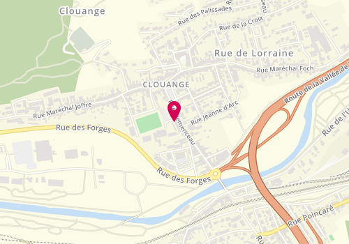 Plan de PETRY Jean Christophe, 39 Rue Clemenceau, 57185 Clouange