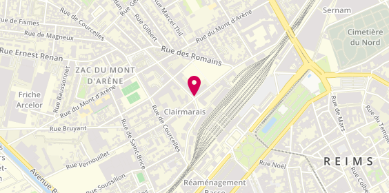 Plan de DECOBERT Mélanie, 8 Rue Edouard Mignot, 51100 Reims