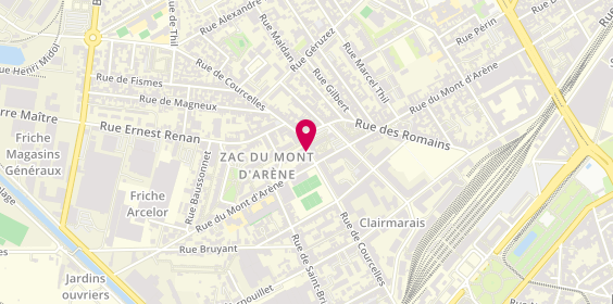 Plan de MONNERY Philippe, 131 Rue de Courcelles, 51100 Reims